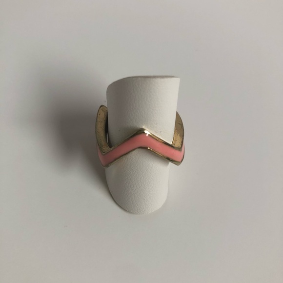 Jewelmint Chevron Stackable Rings + Mixed metal - Picture 3 of 8